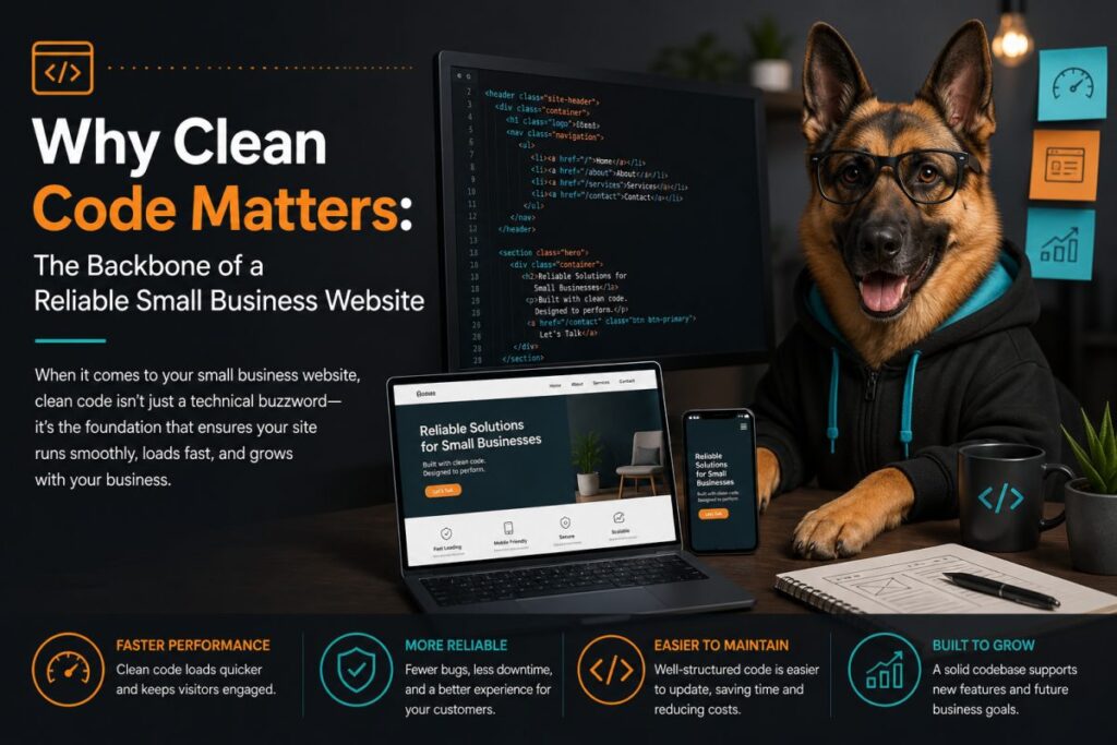Why Clean Code Matters: The Backbone of a Reliable Small Business Website