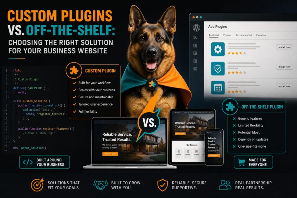 Custom Plugins vs. Off-the-Shelf: Choosing the Right Solution for Your Business Website