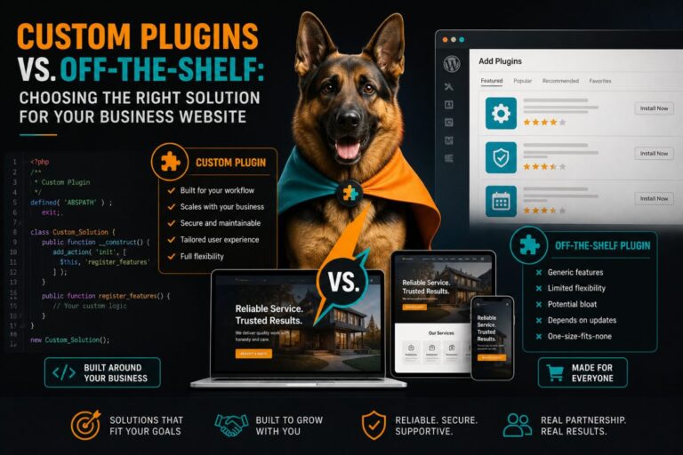 Custom Plugins vs. Off-the-Shelf: Choosing the Right Solution for Your Business Website