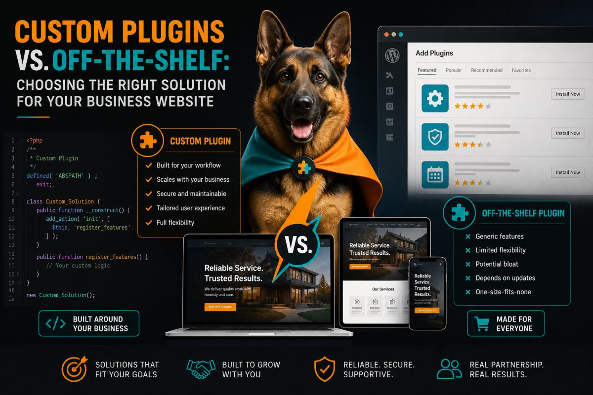 Custom Plugins vs. Off-the-Shelf: Choosing the Right Solution for Your Business Website
