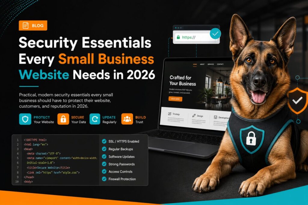Security Essentials Every Small Business Website Needs in 2026